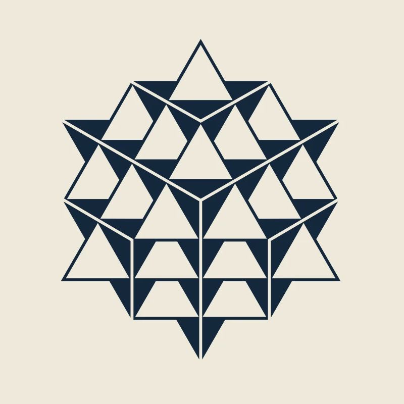 64 Tetrahedron Grid, Sacred Geometry