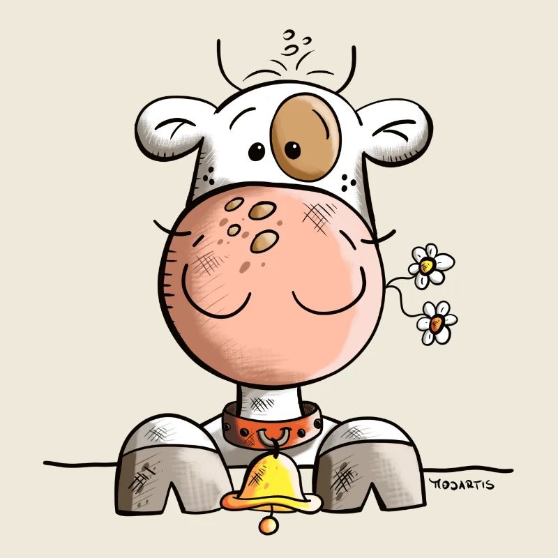 Abenteuerlustige Kuh