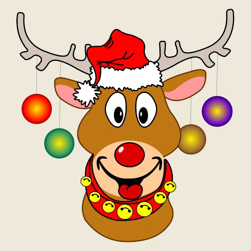Frohe Weihnachten Rudolf Rentier-Weihnachtskugeln