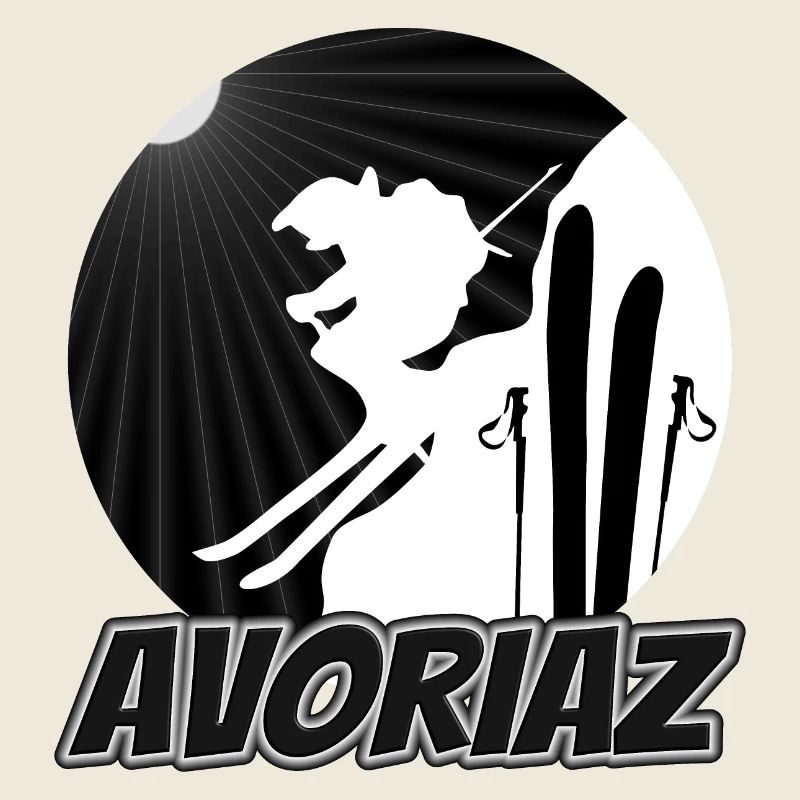Avoriaz Ski Silhouette Saut