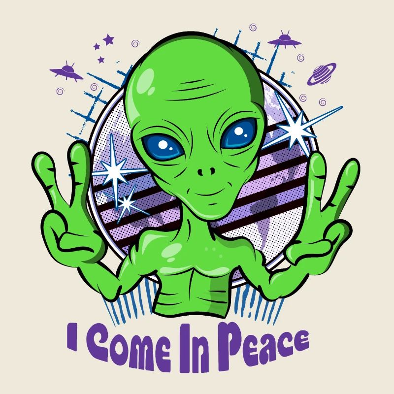 Alien kommt in Frieden - Space Alien UFO