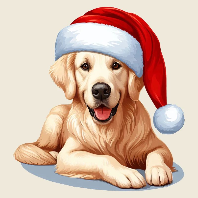 Golden Retriever Heiligabend Spirit