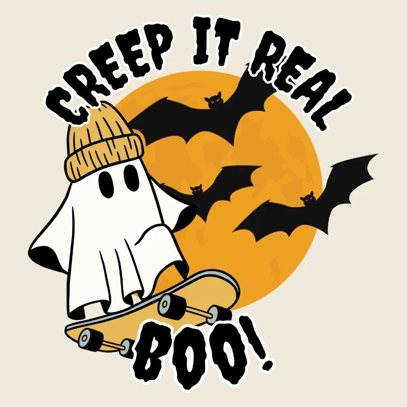 Cooles Skaten Ghost Halloween - Creep it Real