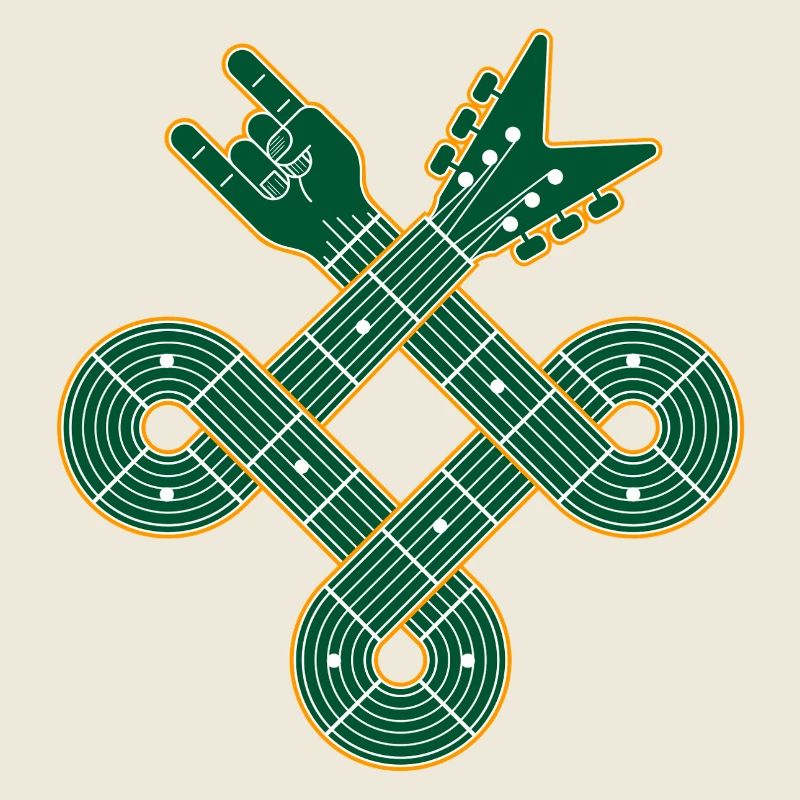 Guitare à nœud celtique