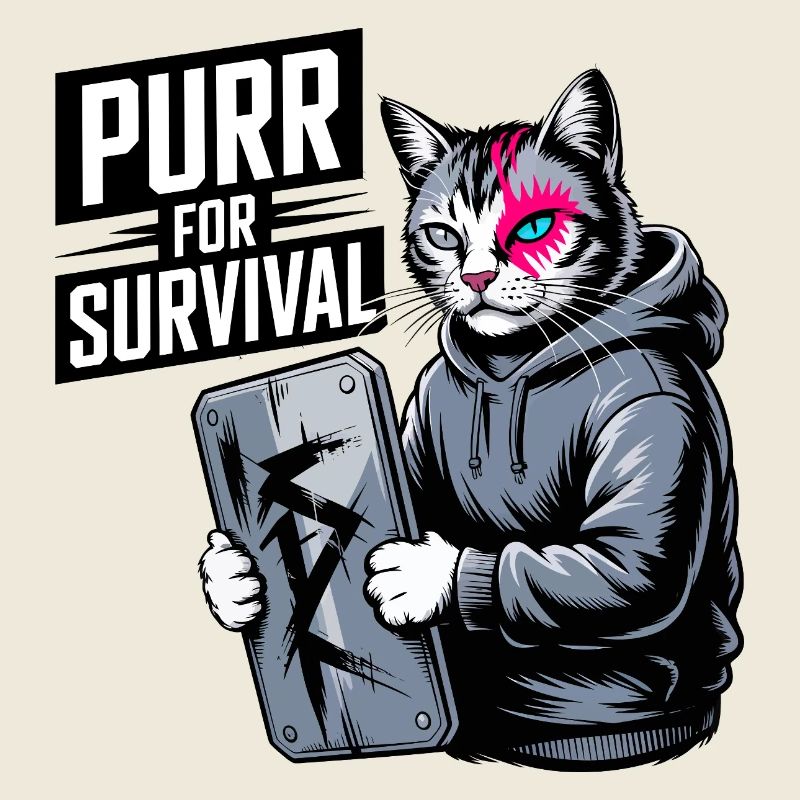 Rebel Cat Purr for Survival