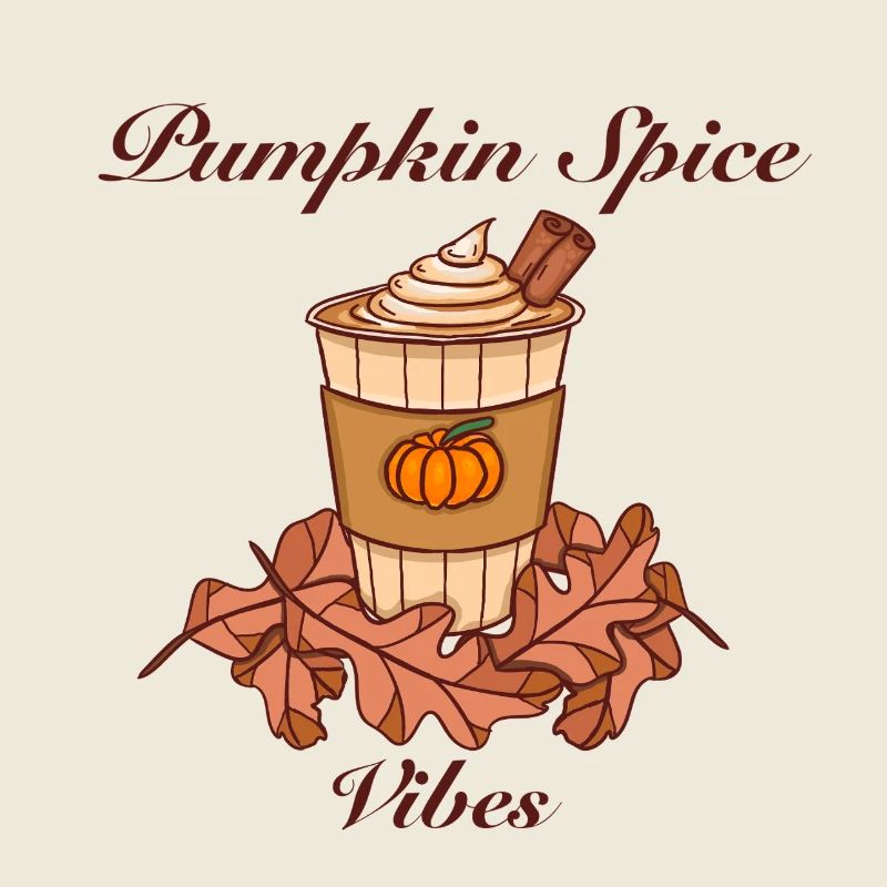 Pumpkin Spice Vibes – Cozy Autumn Coffee Design