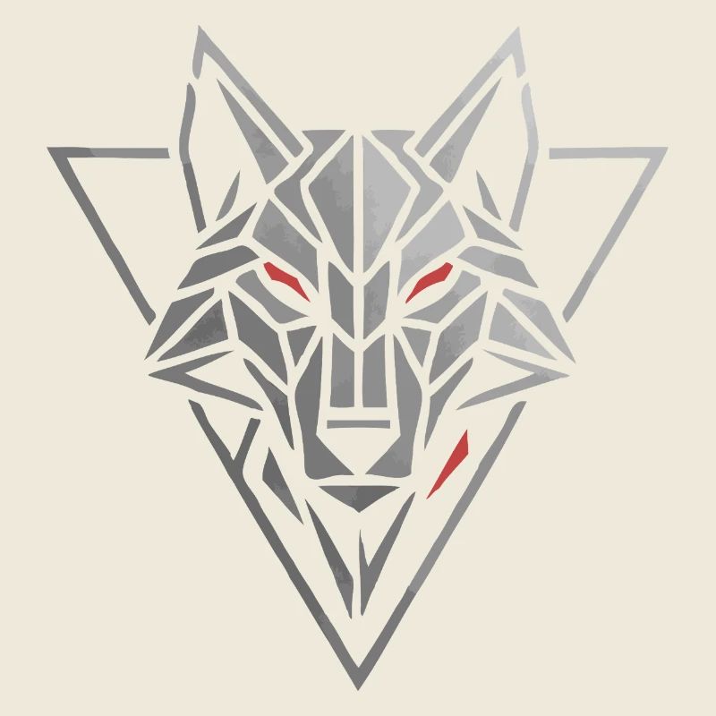Alpha Spirit Geometric Wolf T-Shirt