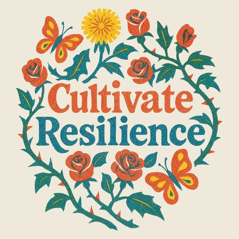 Cultivate Resilience Floral Heart