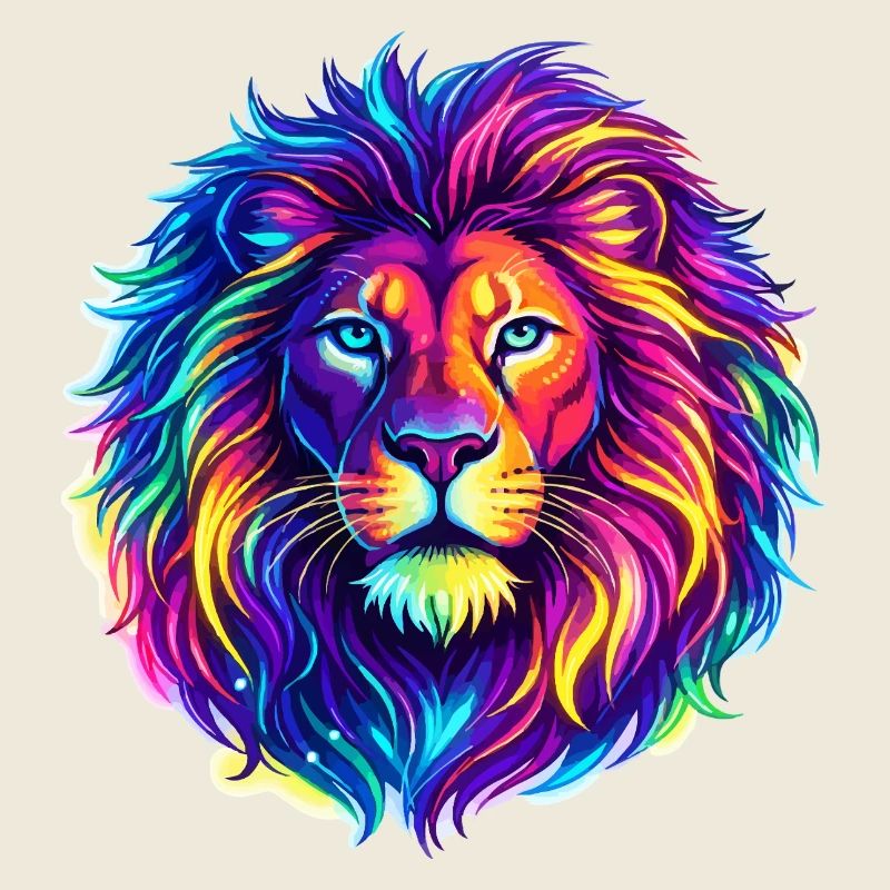 Lion Neon Animal