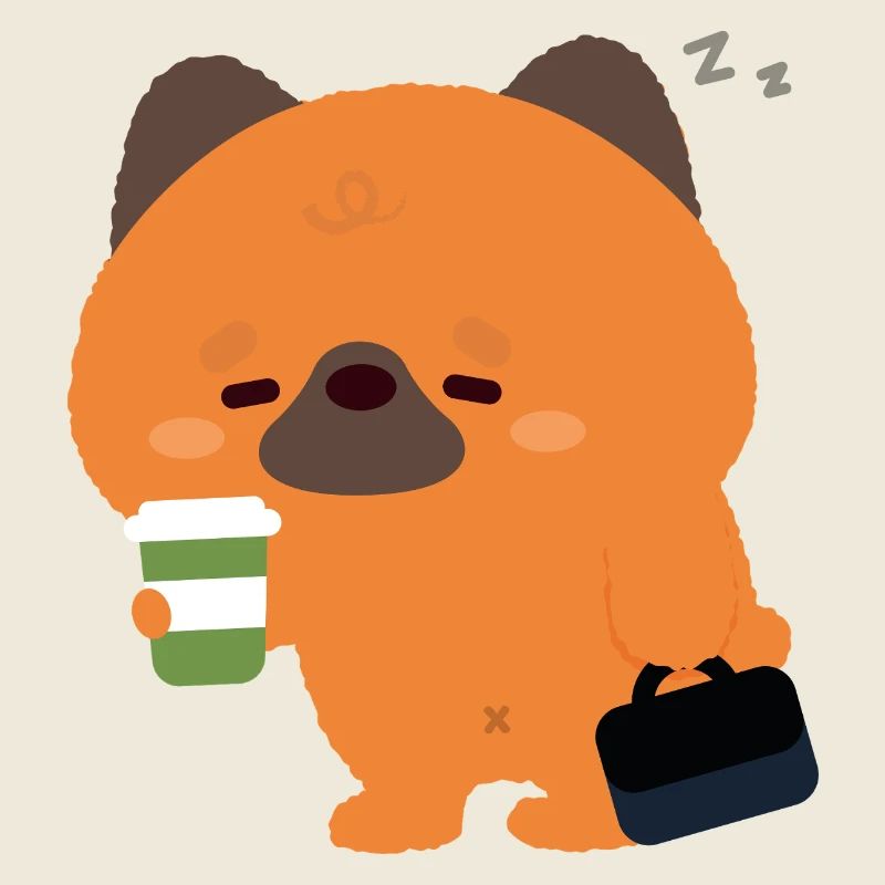 Schläfriger Deutscher Schäferhund-Kaffee