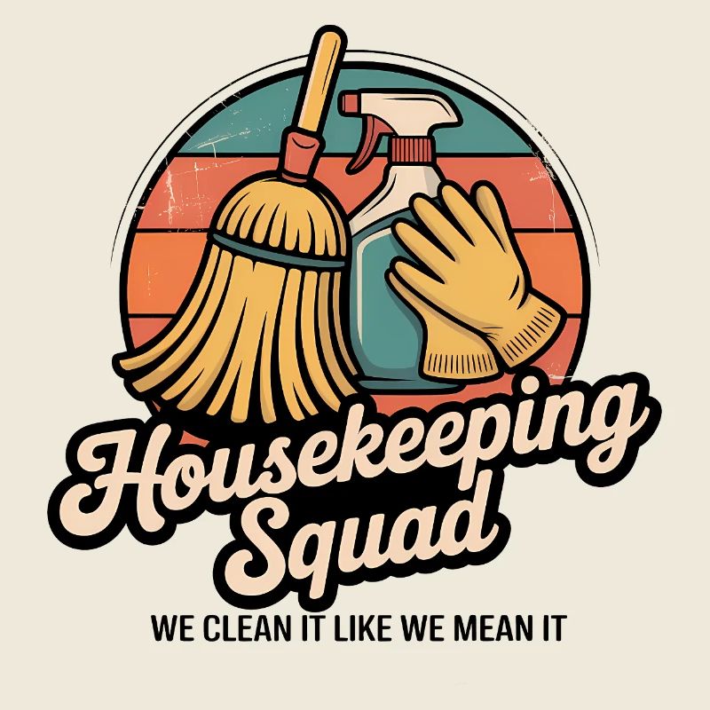 Lustiges Putzen Design