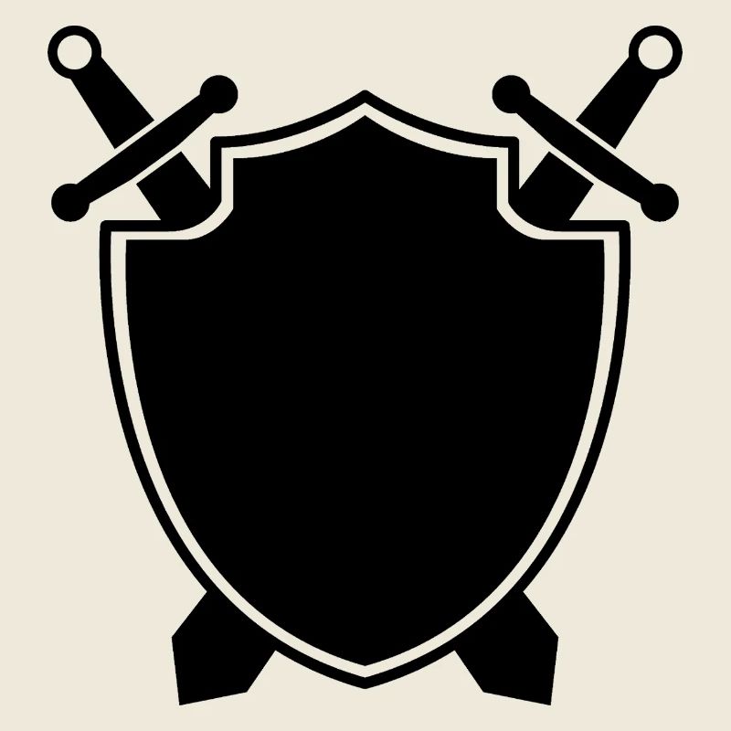 Bouclier médiéval avec épée