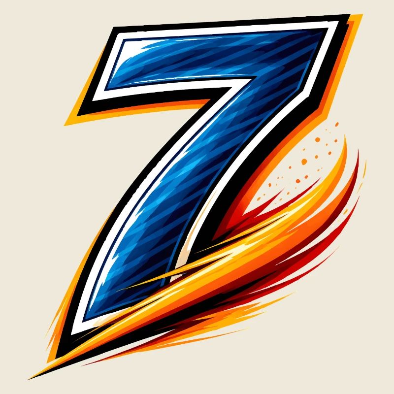 Number 7 Soccer Shirt Player Speed