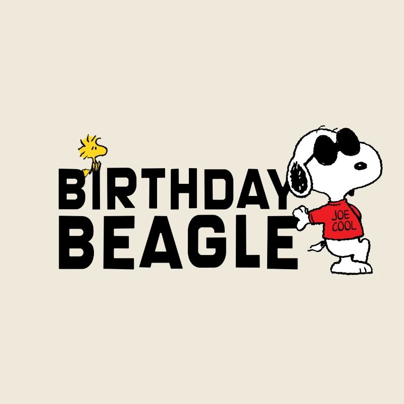 Peanuts Birthday Design Birthday Beagle Snoopy