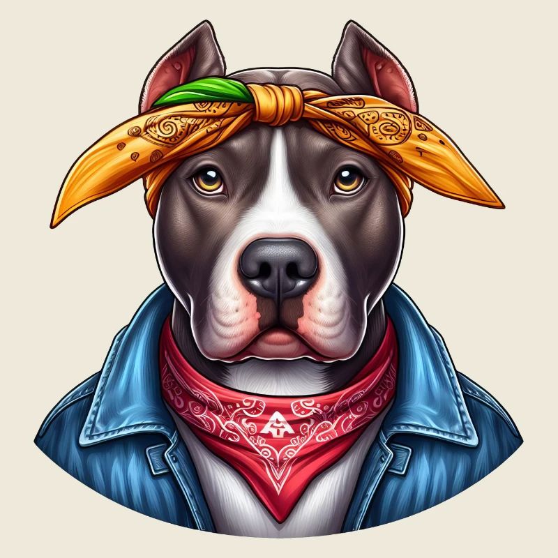 Artiste de rap Pitbull mignon