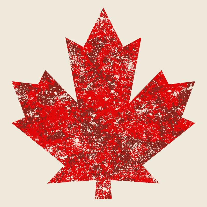 Canada Ahornblatt Maple Leaf Kanada Amerika Grunge