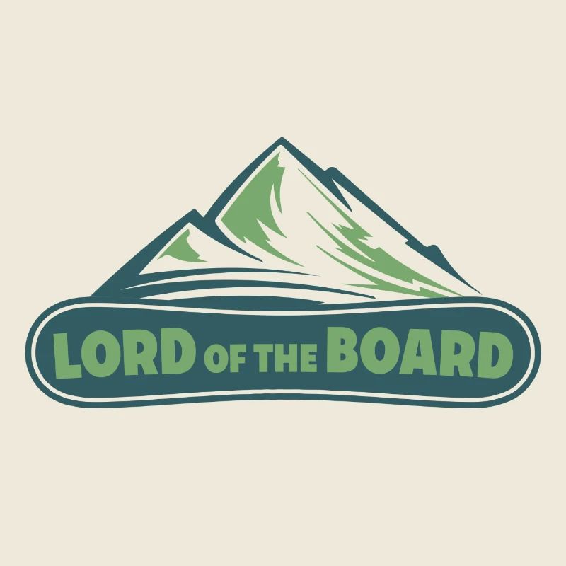 Snowboard hobby gift snowboarder pente de montagne