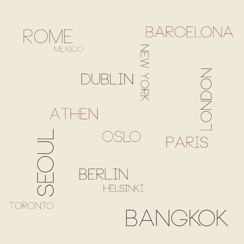 Shirt mit Städtenamen!