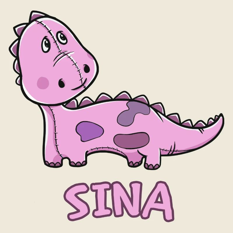 Dinosaurier lustig Kind Sina Geschenk Geburtstag K
