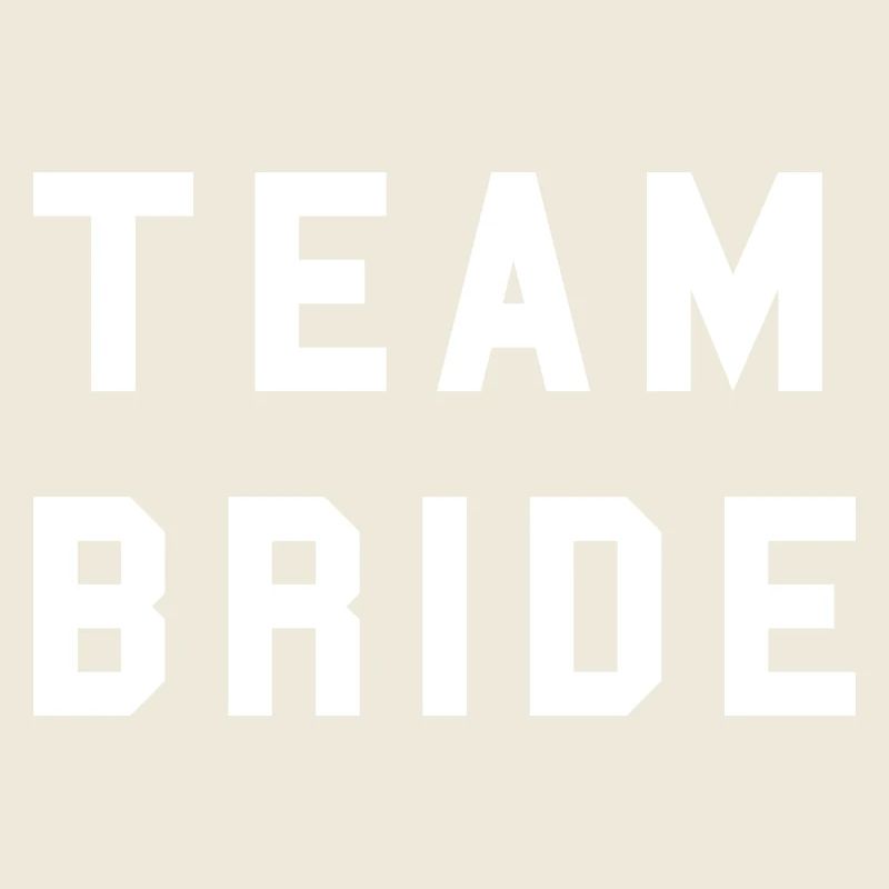 TEAM BRIDE College Design Weiß