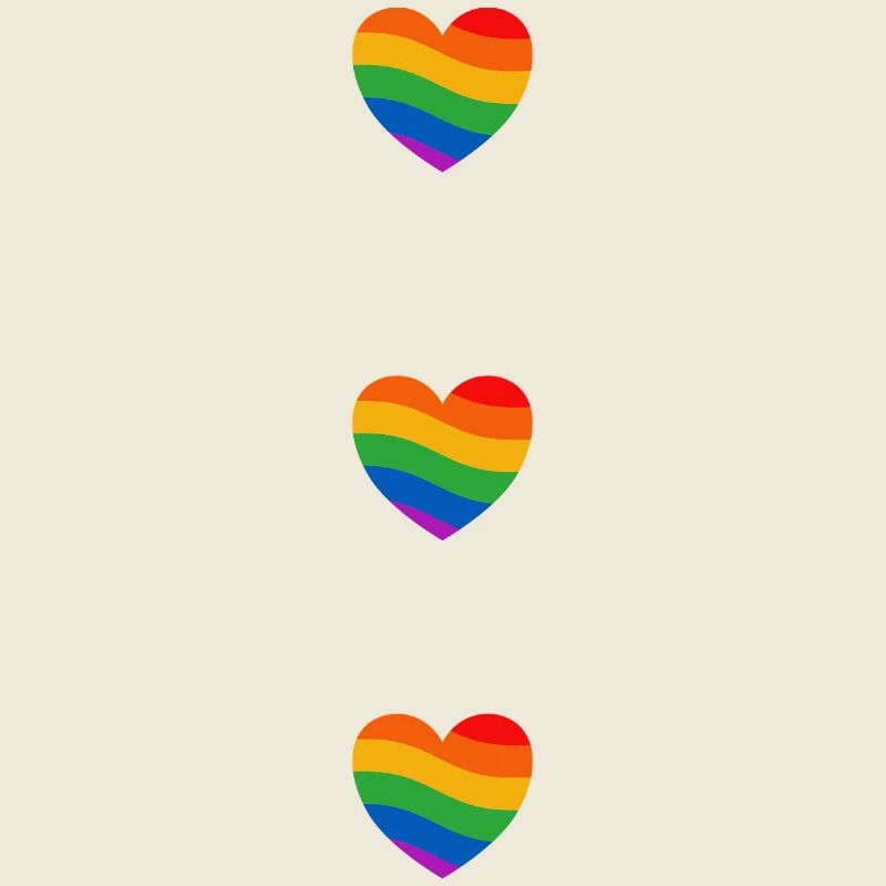 Pride-Flagge Regenbogenherzen