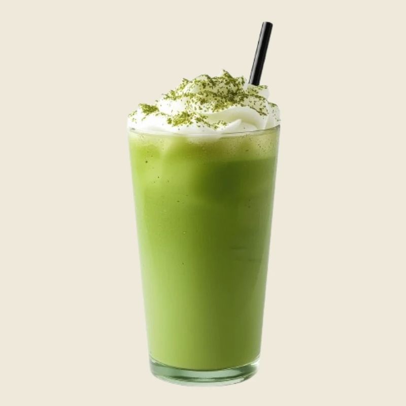 Latte glacé au matcha