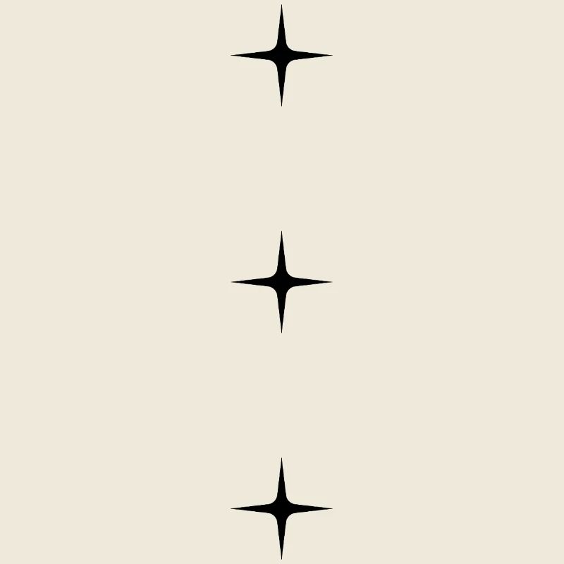Drei Sterne – Minimal Star DesignSchlichtes Design