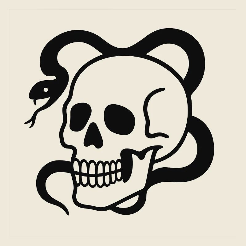 Skull & Snake: Symbol of Transience