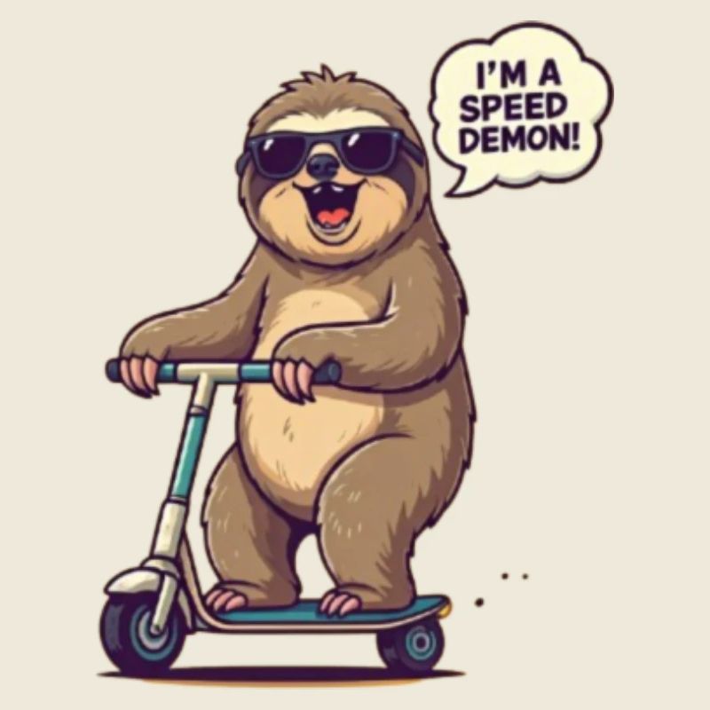 SLOTH SCOOTER SPEED DEMON