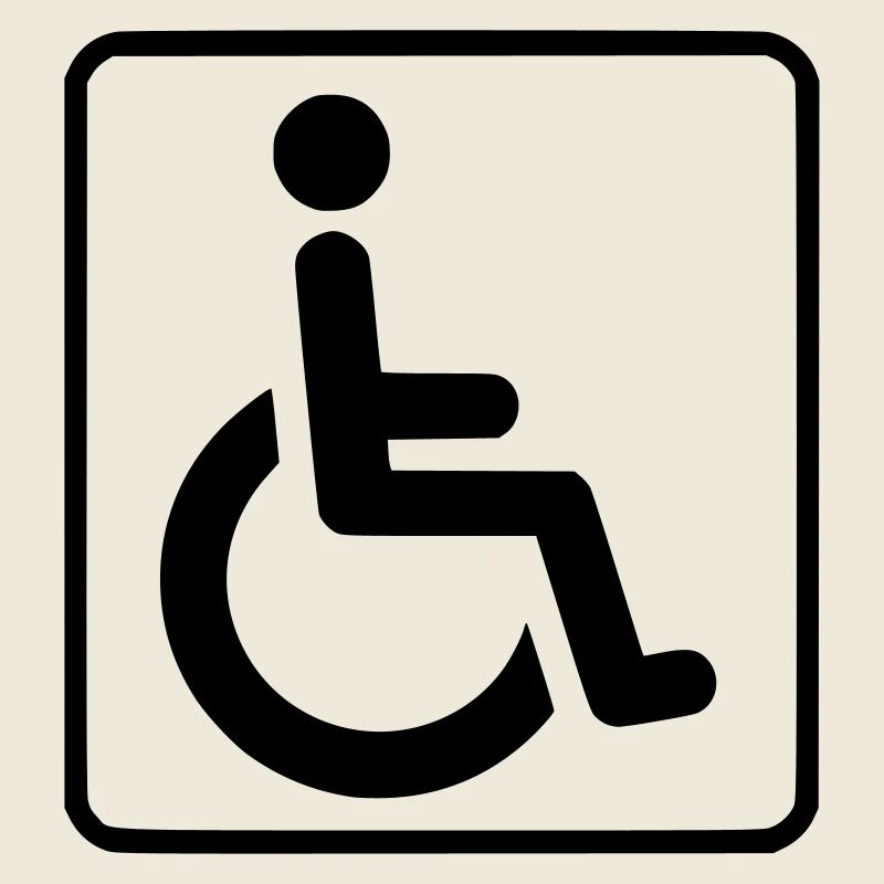 Rollstuhlsymbol für Behinderte #