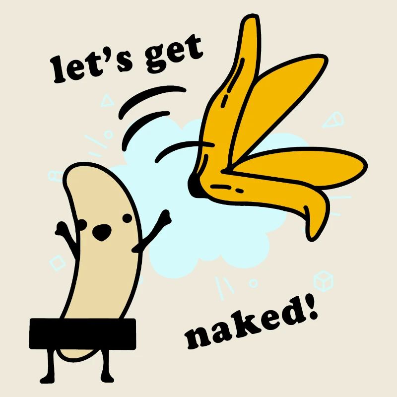 Banane - Banane nackt - nackte Banane - Striptease
