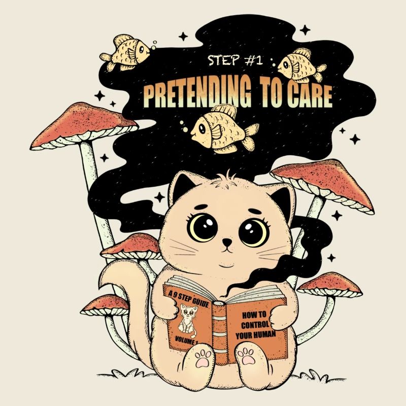 Cat Reading a Book - How To Control Your Human