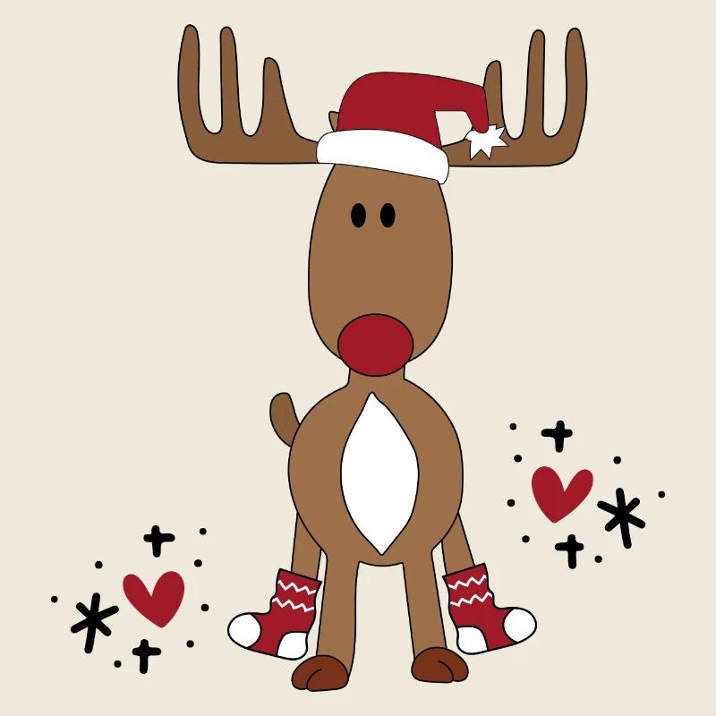 Super cute moose for Christmas