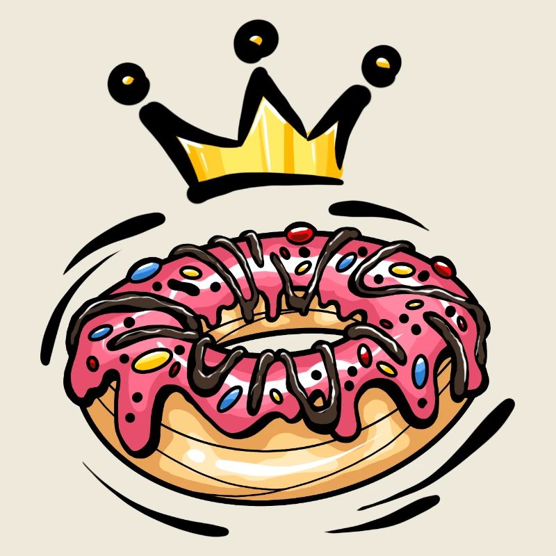 Donut Krone Nascherei Bunt