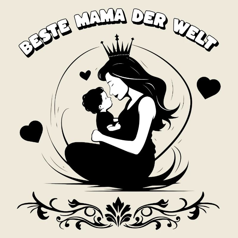 Beste Mama der Welt Silhouette