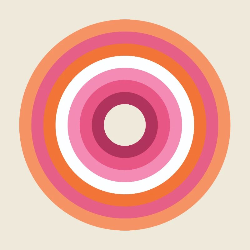 Palette Concentric Ring Lesbienne LGBTQ