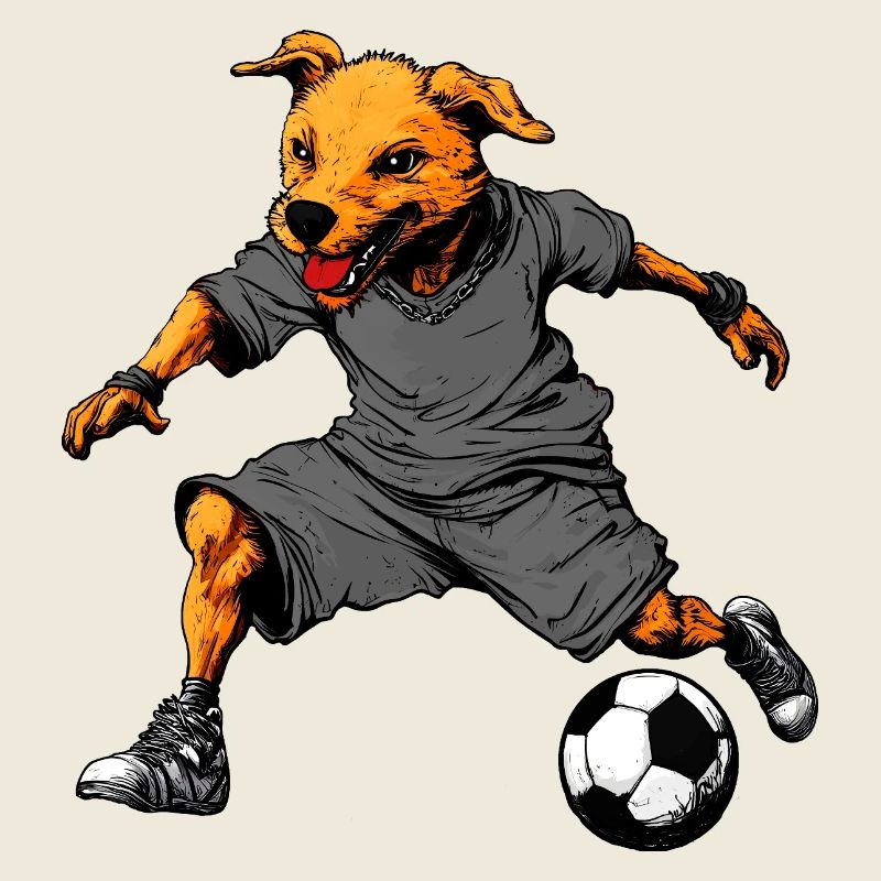 Chien Footballeur