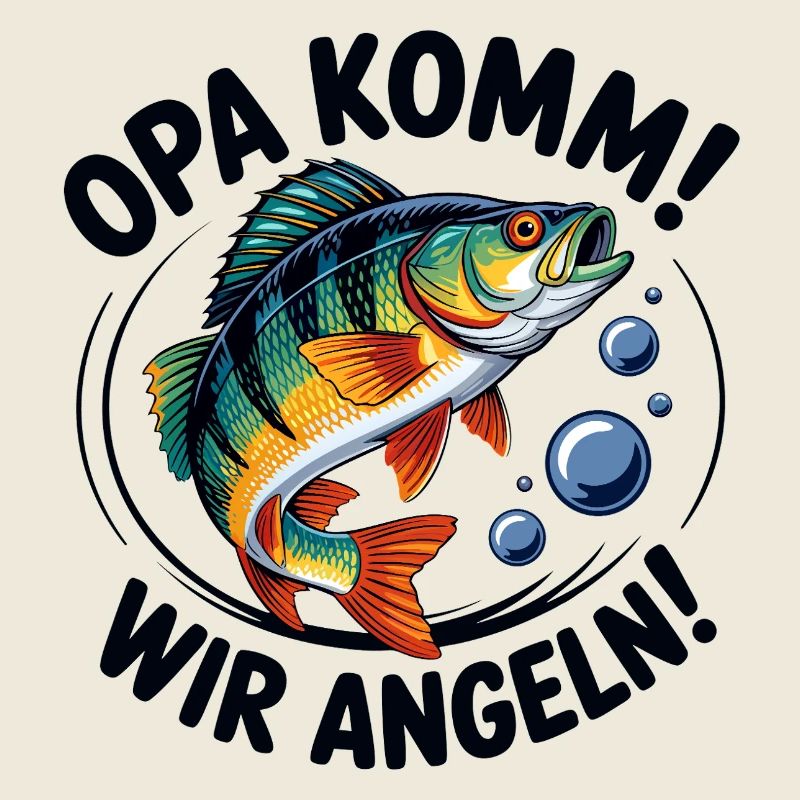 Opa kommt, wir angeln!