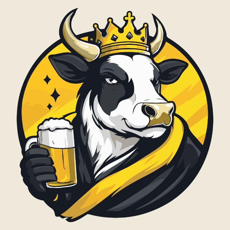 Kuh Bier Lustig
