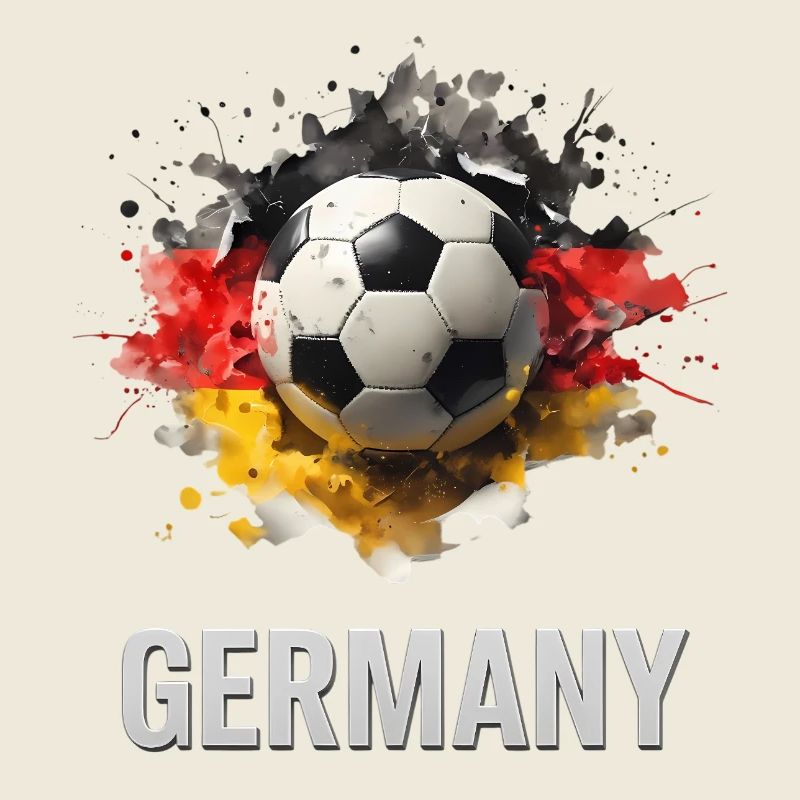 Germany Fußballfarben Splash