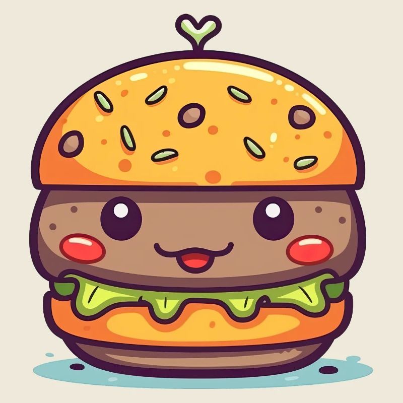 Charme de burger kawaï