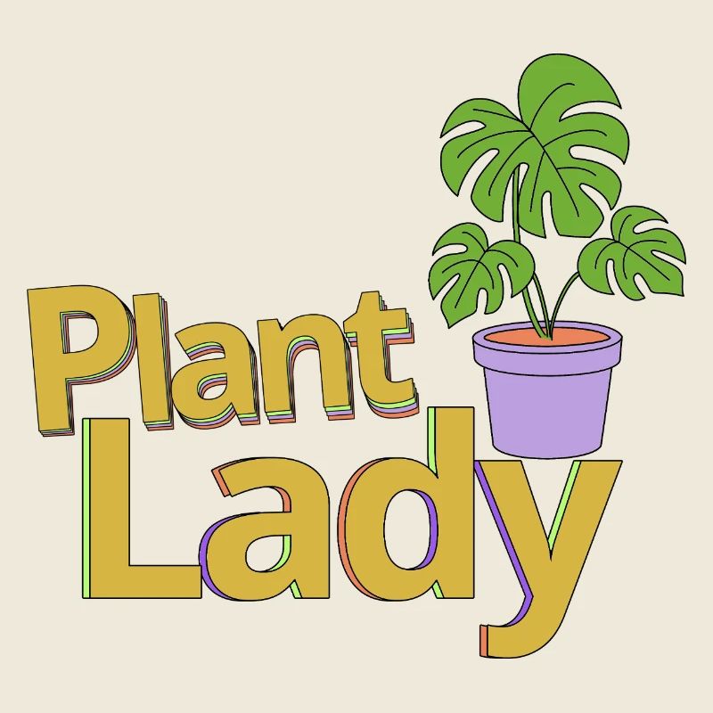 Plant Lady – Monstera Minimalistisch Jungle Style