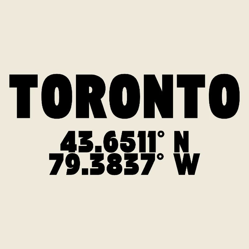 Toronto - Concevoir avec des coordonnées