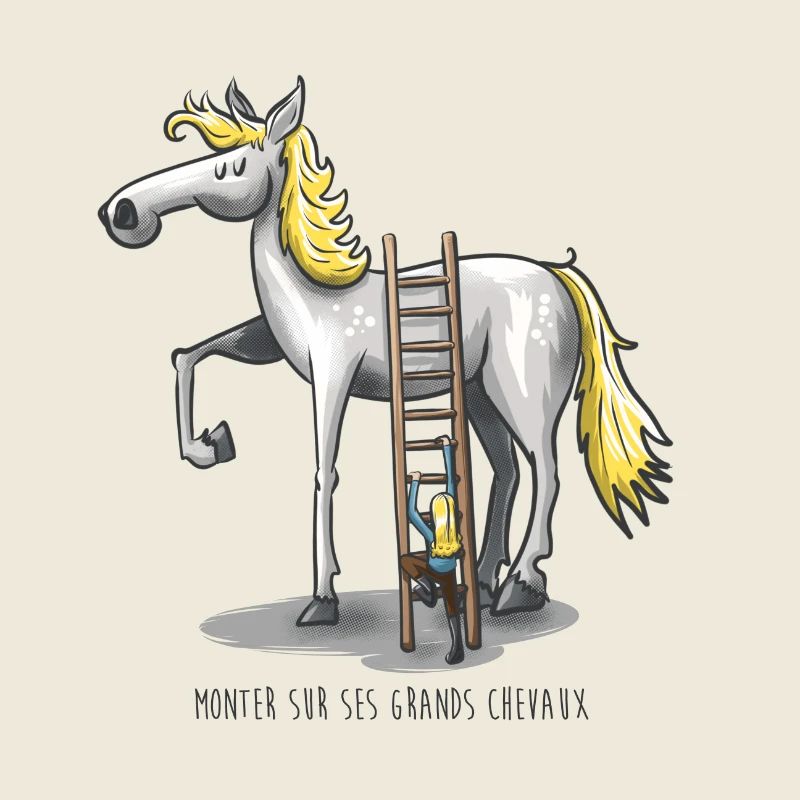 Monter sur ses grands chevaux