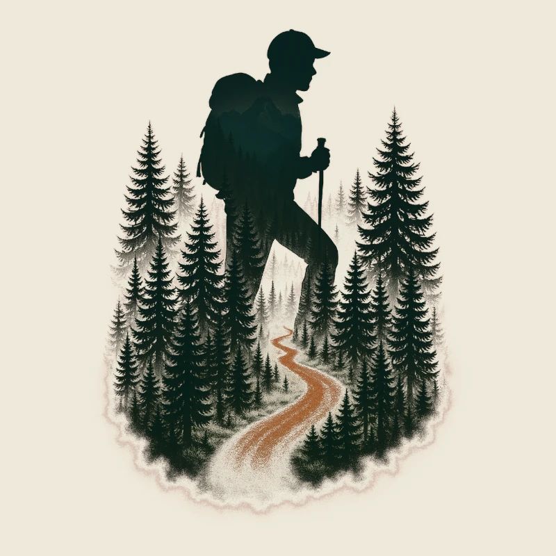 Cool hiker pattern - mountain hikes