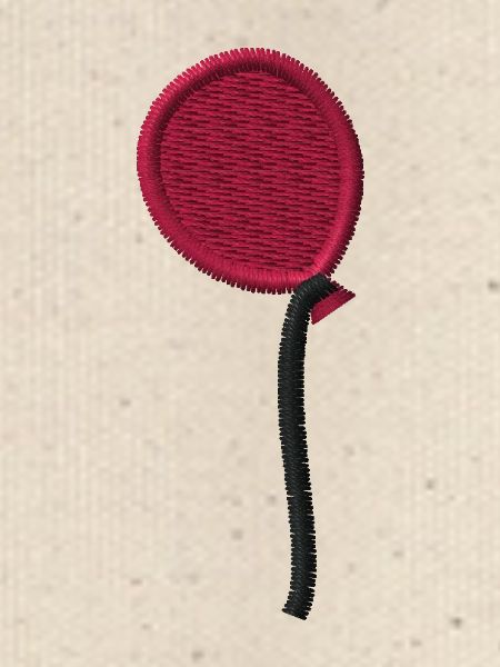Embroidered balloon