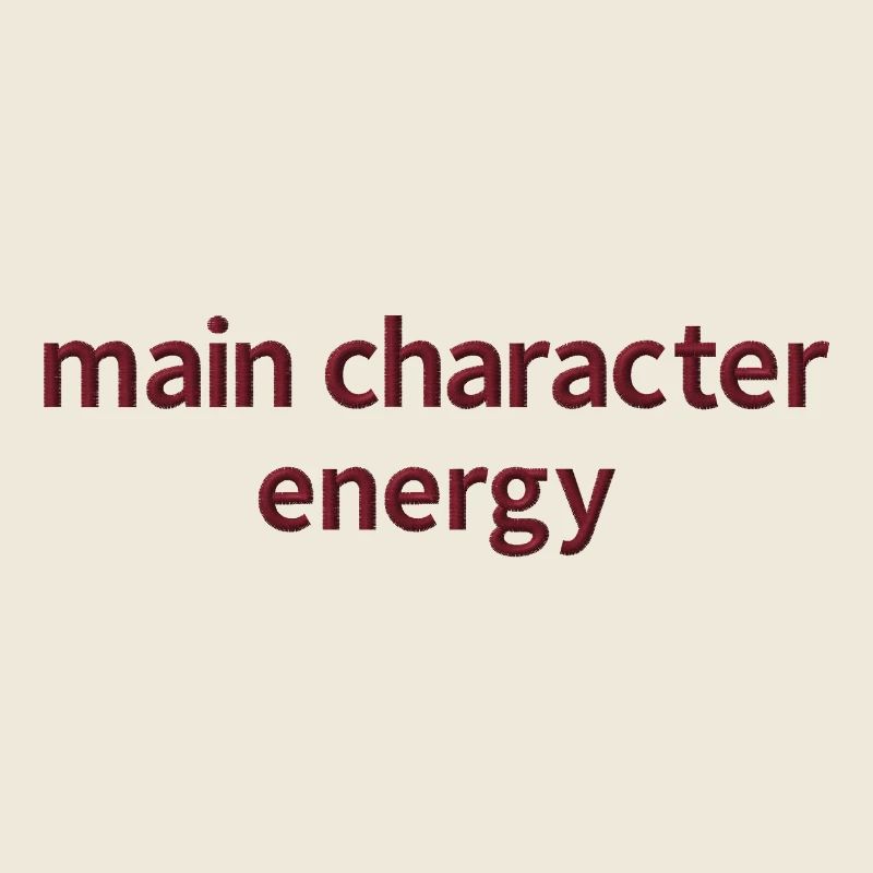 Statement Saying Embroidered