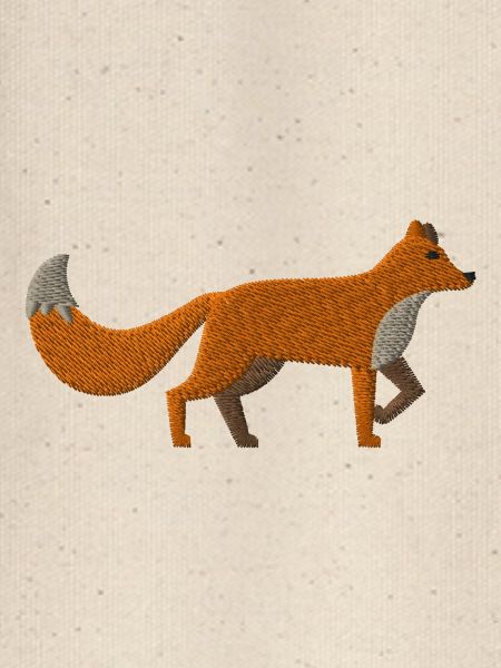 Embroidered fox