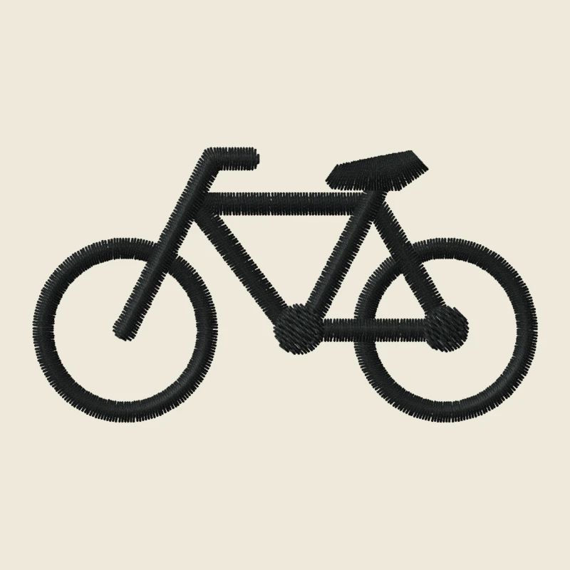 Bicycle embroidered
