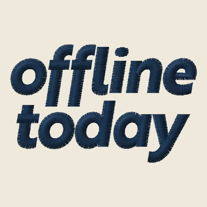 Offline heute bestickt